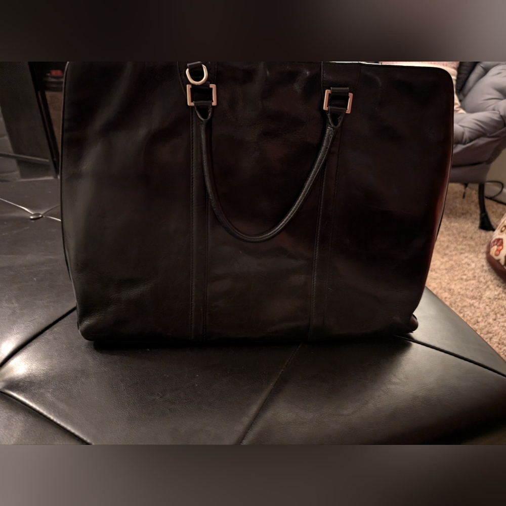 HOBO Large Black Leather Bag